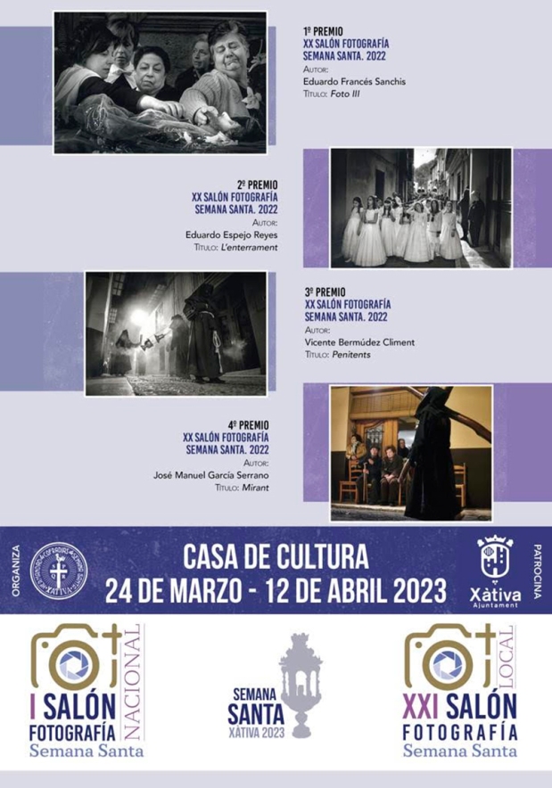 La Hermandad de Cofradías de la Setmana Santa de Xàtiva convoca el XXI Salón de Fotografía y la IV Exposición Juvenil